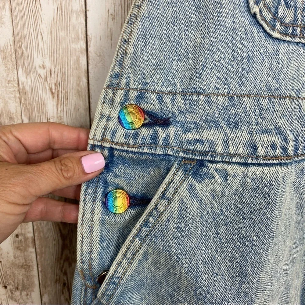 Levi’s Pride Liberation Denim Shortalls Size Large‎